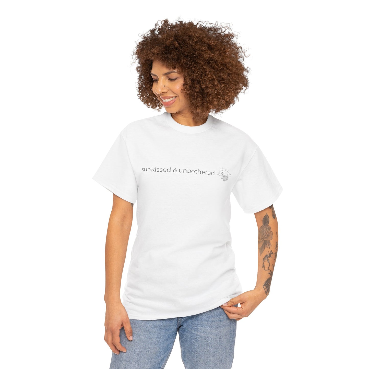 Sunkissed & Unbothered – Summer Cotton Tee